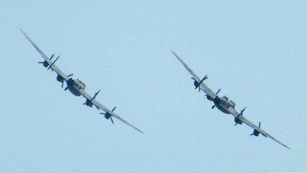 Two Lancasters