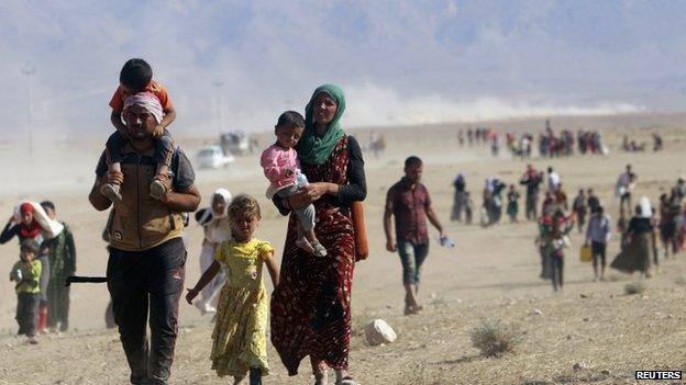 Refugees flee violence of Islamic State