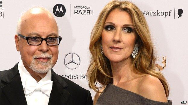 Rene Angelil and Celine Dion