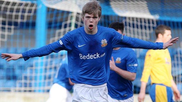 Rhys Marshall was on target for Glenavon