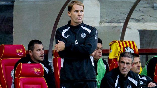 Partick Thistle manager Alan Archibald