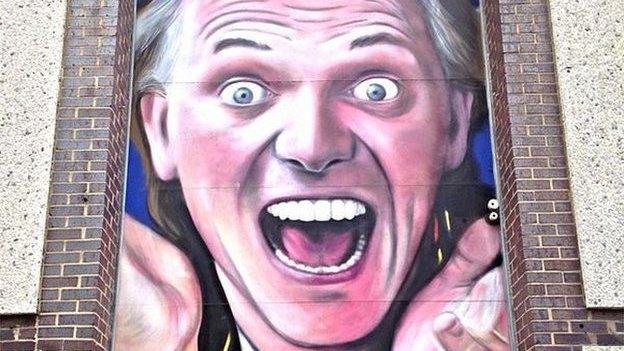 Rik Mayall mural