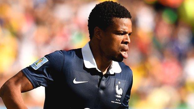 Loic Remy in action for France