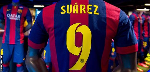 Suarez Barca shirt