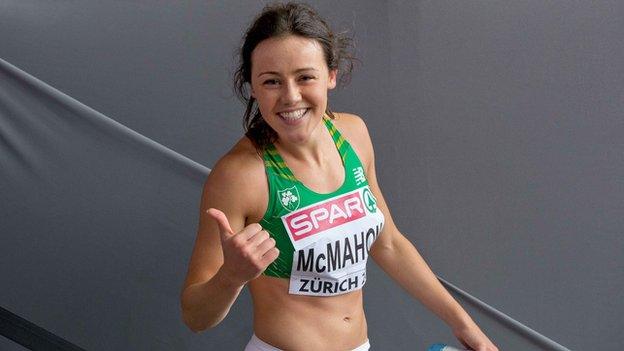 Christine McMahon ran impressively to qualify for the 400m hurdles semi-finals in Zurich