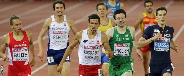 Mark English didn't look as composed on Wednesday as in his opening heat