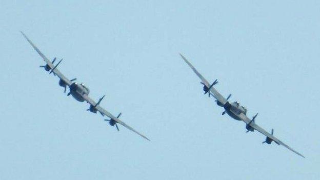 Two Lancasters