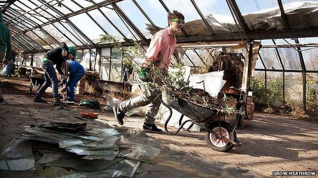 The squatters cleared 30 tonnes of rubbish from the site when they moved in