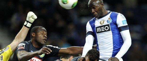 New Manchester City defender Eliaquim Mangala playing for FC Porto