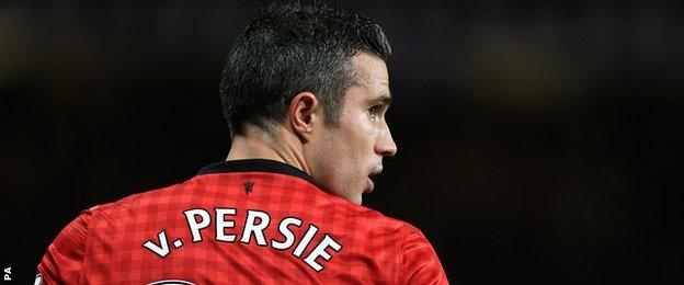 Manchester United striker Robin van Persie