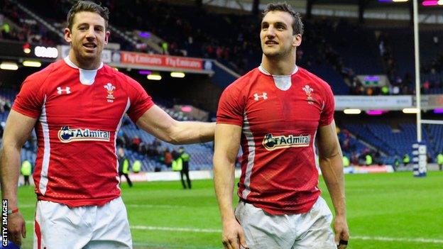 Alex Cuthbert and Sam Warburton