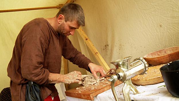 A French man makes haggis