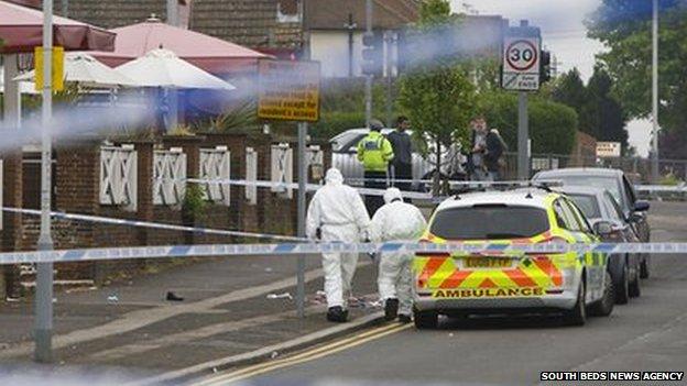 Scene of Atif Ali shooting