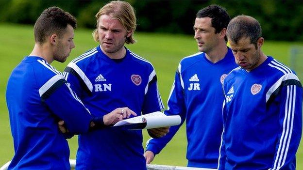 Robbie Neilson says Scottish clubs are 10-15 years behind continental clubs in training players.