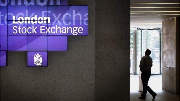 Interior of the London Stock Exchange