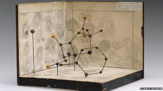 Dorothy Hodgkin's model of the Penicillin molecule