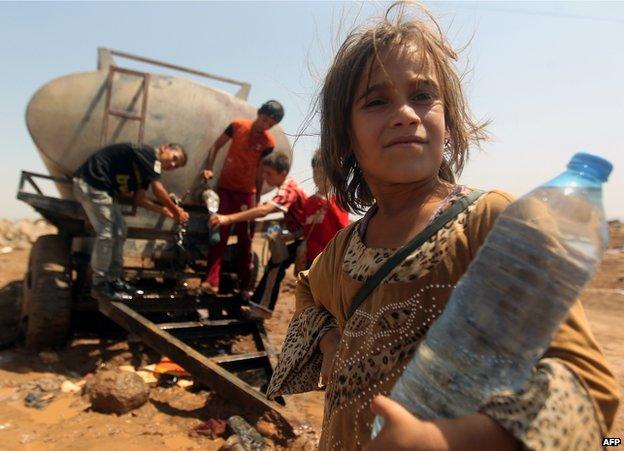 Yazidi refugees in Syria, 14 Aug 14