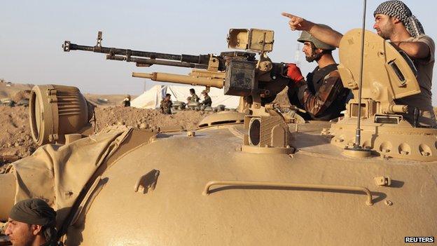 Kurdish Peshmerga fighters, 14 Aug 14