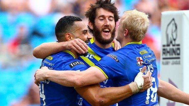 Warrington Wolves celebrate