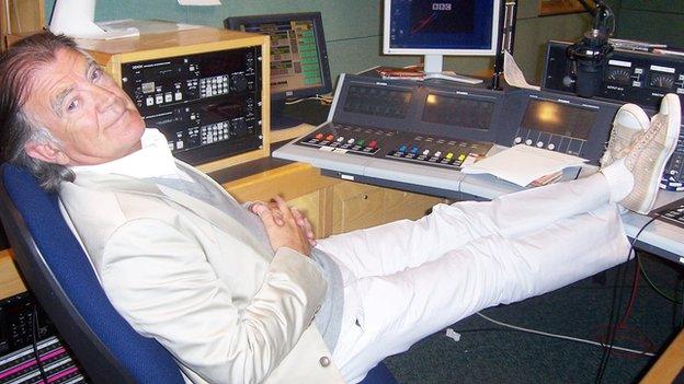 Gerry Anderson in radio studio