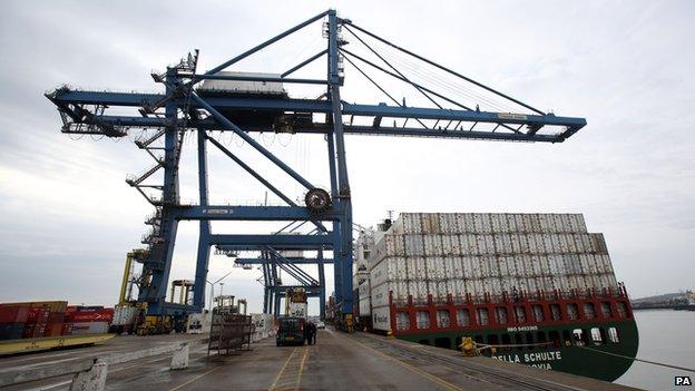 Tilbury Docks in Essex - library picture