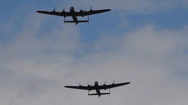 Two Lancasters