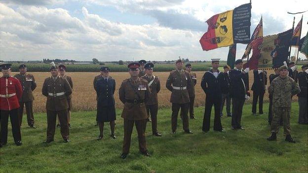 Members of all Armed Forces are represented at the memorial unveiling