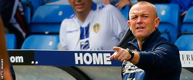 Leeds manager Dave Hockaday