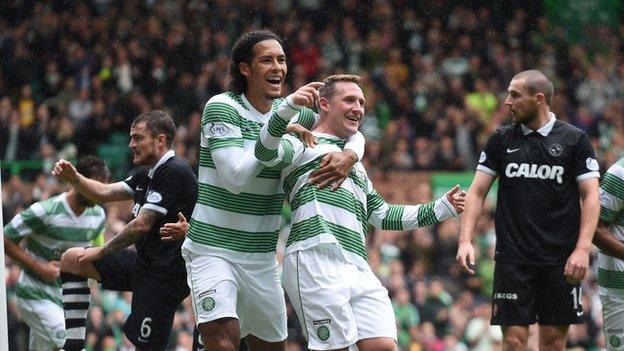 Kris Commons and Virgil van Dijk