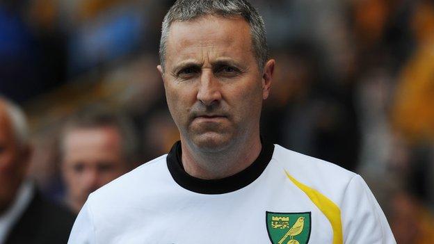 Norwich manager Neil Adams