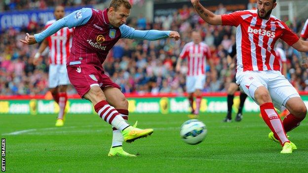 Aston Villa forward Andreas Weimann