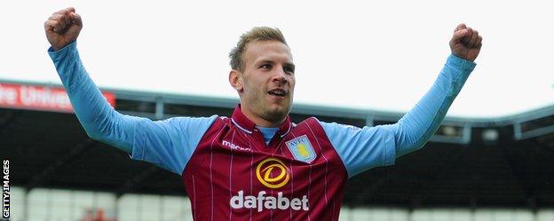 Aston Villa striker Andreas Weimann