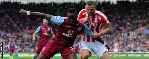 Aston Villa defender Aly Cissokho