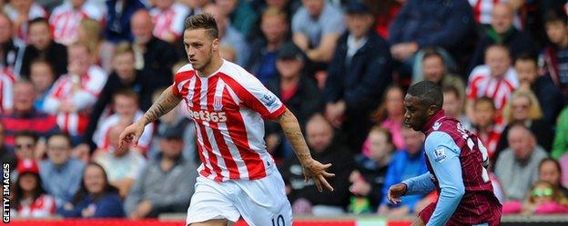 Stoke forward Marko Arnautovic