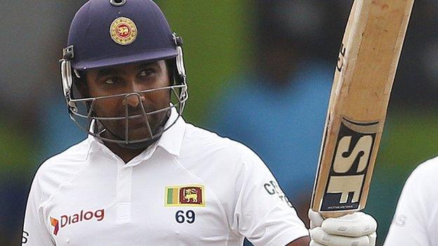 Sri Lanka batsman Mahela Jayawardene in action against Pakistan