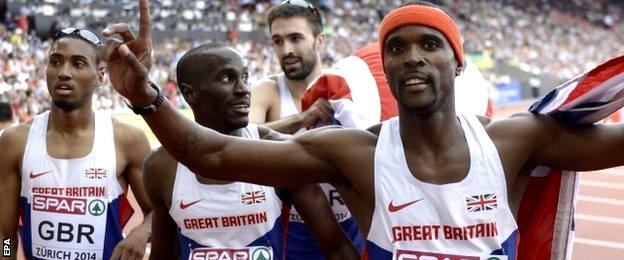 Britain's 4x400m men's relay team