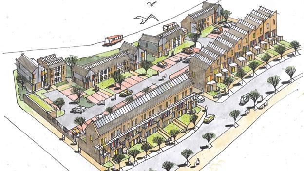 The plans involve a mix of homes and apartments