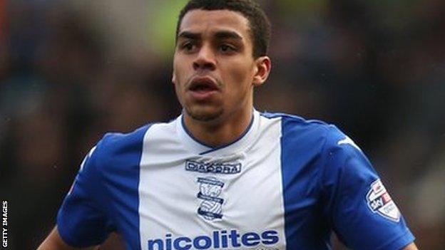 Birmingham City midfielder Tom Adeyemi