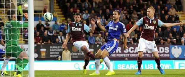 Branislav Ivanovic scores Chelsea's third goal