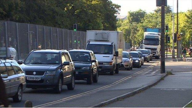 North Road traffic