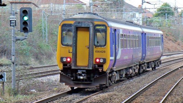 A Northern rail train