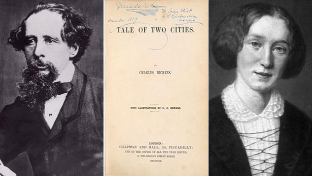 Charles Dickens, George Eliot (Mary Ann Evans) and the signed copy of A Tale of Two Cities