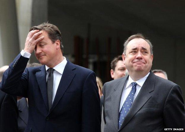 David Cameron and Alex Salmond