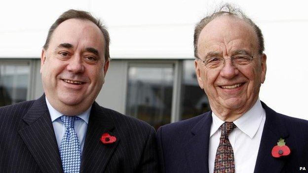 Alex Salmond and Rupert Murdoch