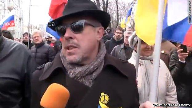 Andrei Makarevich at peace march