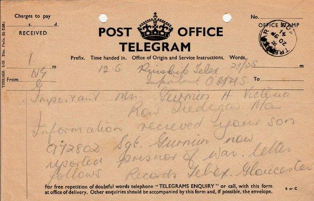 Eddie Gurmin telegram