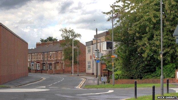 Crosby Road, viewed from The Link in Northallerton