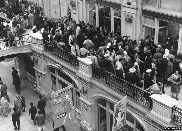 Shoppers in GUM, 1960