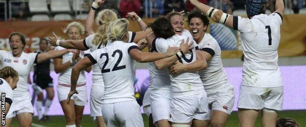 England celebrate