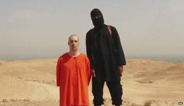 Photo from video purporting to show the murder of James Foley